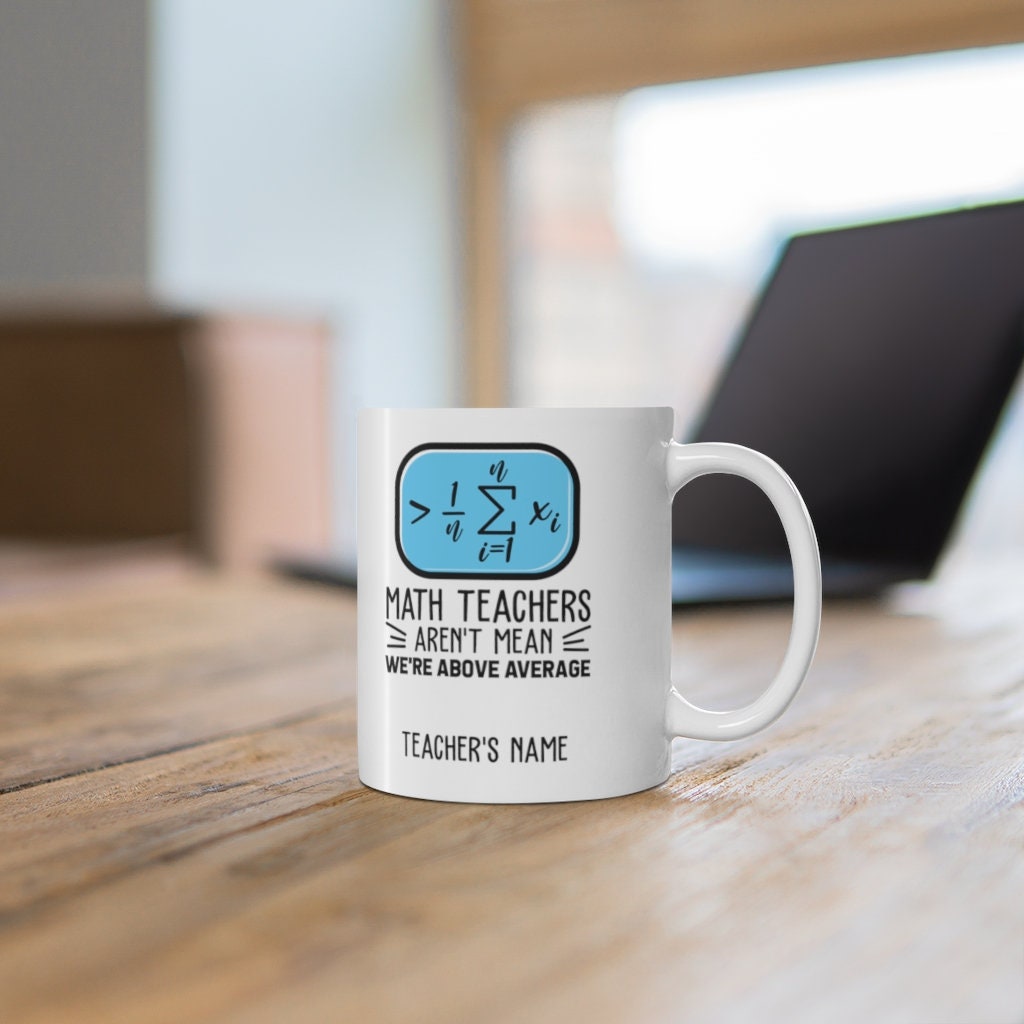 Math Teacher Travel Cup - Funny Teacher Appreciation Gift - 20 oz Travel Mug - Smooth Printed Design Mug 11oz