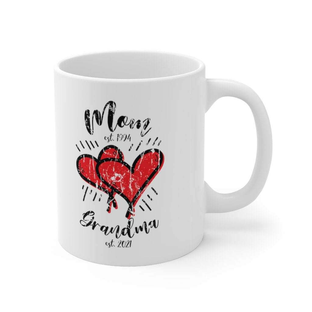 Personalized New Grandma Mug | First Time Grandma Gift | Future Grandma Coffee Cup | First Grandma Gift | Pregnancy Announcement Mug 11oz