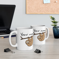 Sloth Mug - Sloth Gifts for Her - Sloth Coffee Mugs for Women - Best Friend Gift - Sloth Cup for Coffee - Coworker Gift - Coworker  Mug 11oz