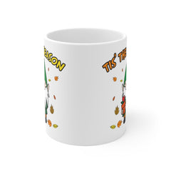 Fall Gnome Coffee Mug - Just Because Gift for Friend - Smooth Printed Design on Both Sides - Dishwasher Safe Mug 11oz