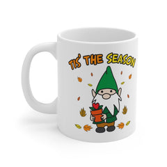 Fall Gnome Coffee Mug - Just Because Gift for Friend - Smooth Printed Design on Both Sides - Dishwasher Safe Mug 11oz