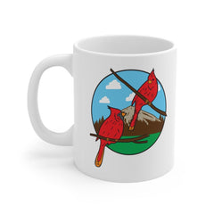 Seasonal Welcome Yard Flag - Cardinal Decor Gifts - Housewarming Gift - Print on Front Side Mug 11oz