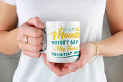 It's Fine  Gift for Her - Funny Gifts for Friend - FLAWED - Smooth Printed Design on Both Sides Mug 11oz
