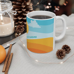 I Am a Goddamn Ray of Sunshine - Wrap Around - Color Accent Mug 11oz