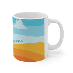 I Am a Goddamn Ray of Sunshine - Wrap Around - Color Accent Mug 11oz