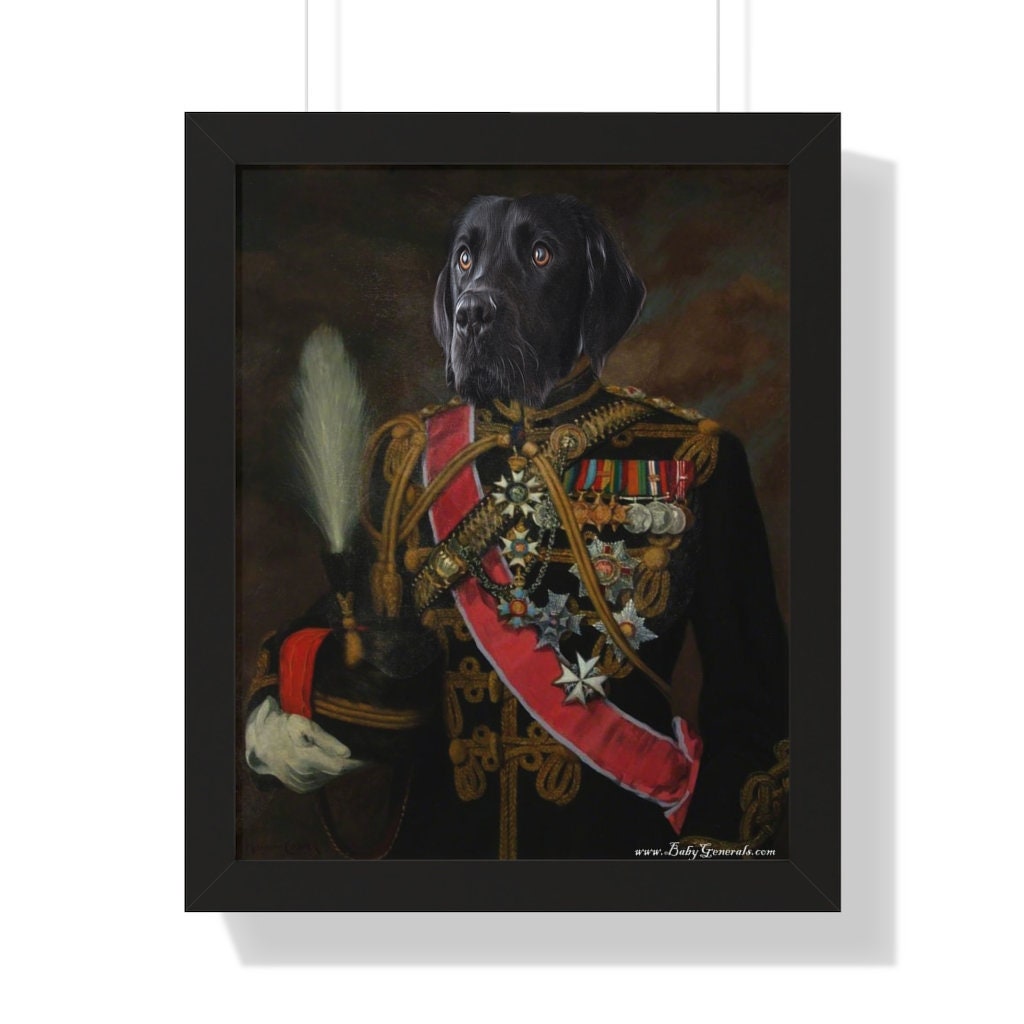 Customized Royalty Pet Framed Vertical Poster ( Send your Photo)