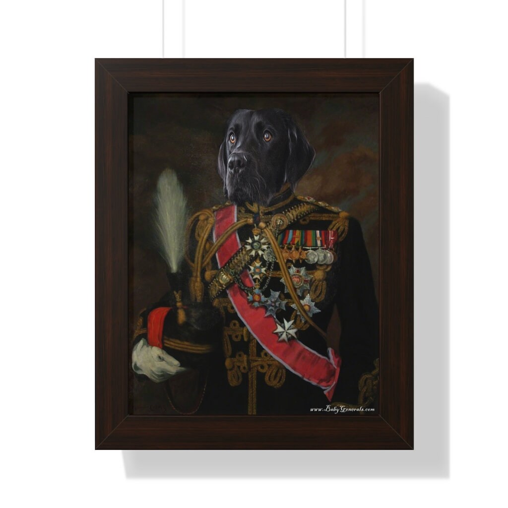 Customized Royalty Pet Framed Vertical Poster ( Send your Photo)