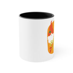Fall Gnome Accent Mug with Straw - Autumn Travel Cup - Fall Gifts for Her - Smooth Printed Design on Both Sides