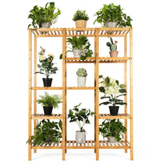 Multifunctional Bamboo Shelf Storage Organizer Rack