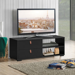 Entertainment Media TV Stand with Drawers This stylish TV stand will add plenty of storage Made of premium engineered wood, our TV stand is