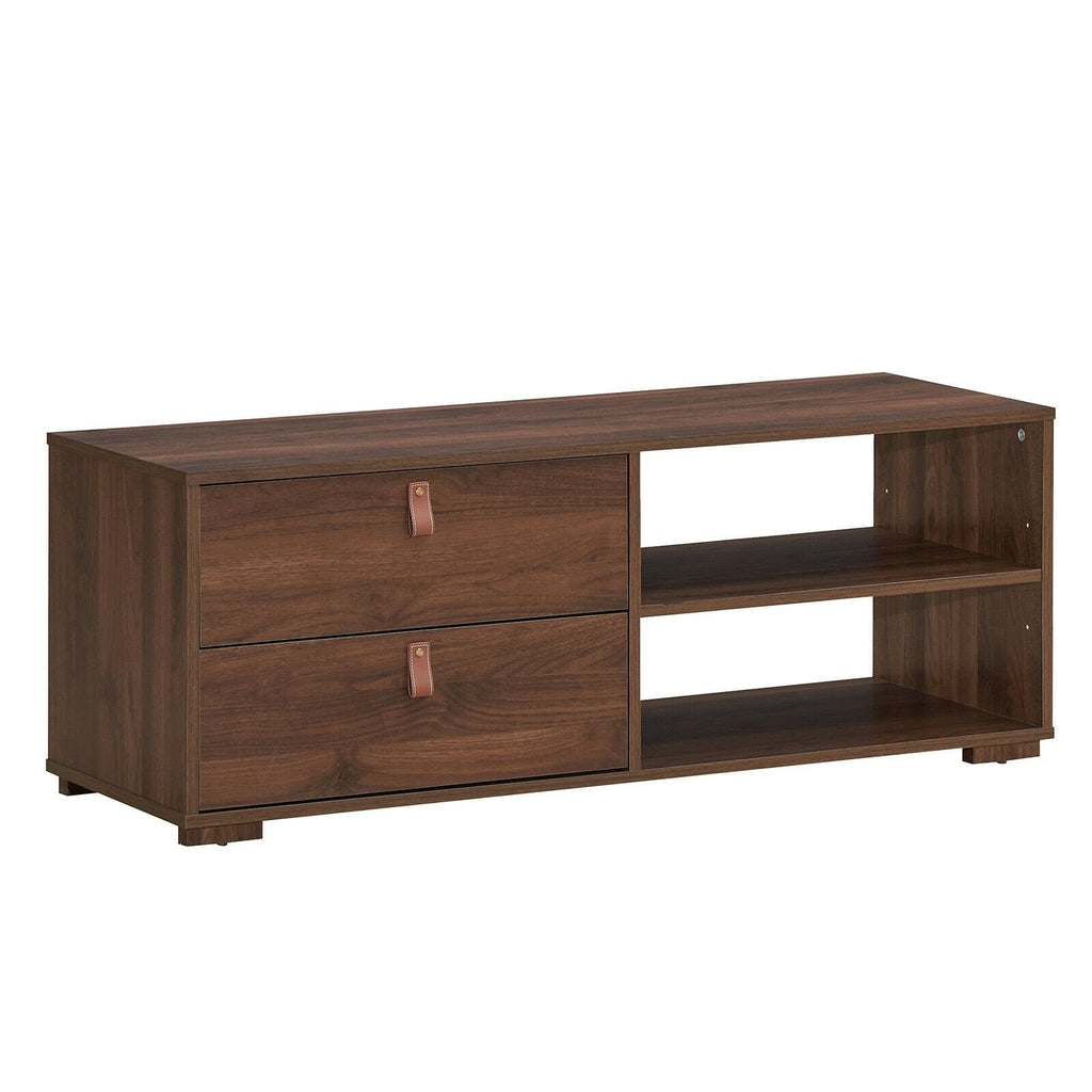 Entertainment Media TV Stand with Drawers This stylish TV stand will add plenty of storage space and glamour to your home! Made of premium,