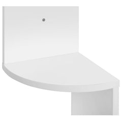 White Corner Bookcase 17 Stories Corner Wall Shelf Offers Ample Space for your Household Items and Decorative