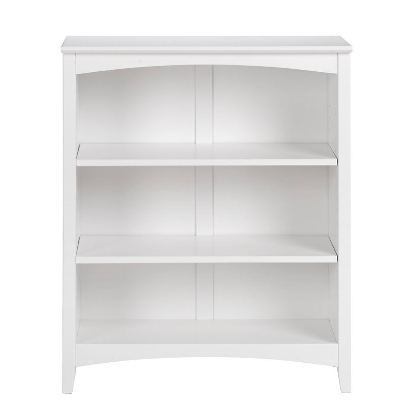 White Standard Bookcase Space-Efficient While Providing you with the Storage that you Need Multi-Step Bookcase