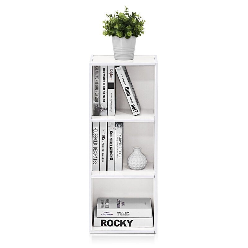 White Cube Bookcase Organize your Favorite Leather-Bound Tomes or Give your Little One a Place to Create a Mini Library