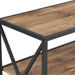 Barnwood Steel Etagere Bookcase Open Shelving for your Items, From your Books to Your Favorite Décor Three Shelf Bookcase