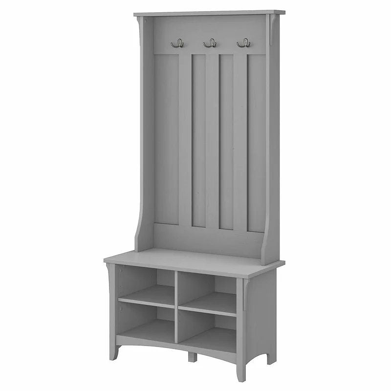 Wooden Entryway Storage Salina Hall Tree Keep your shoes, bags, hats, and more corralled while lending a touch