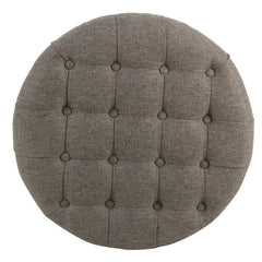 Tufted Round Storage Ottoman with Storage Torage Space To Stow Away Extra Throw Blankets, Set it in The Living Room, Den, Playroom