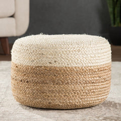 Round Pouf Ottoman Perfect for your Entryway, Bedroom, Living Room Round Ottoman