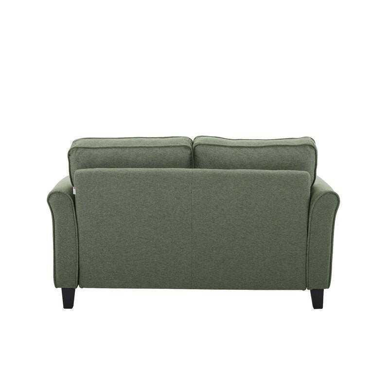Rolled Arm Loveseat and Square Legs for Entryway, Living Room, Bedroom Perfect for any Space