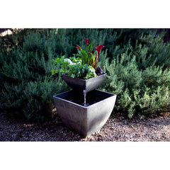 Polystone Fountain Add a Touch of Beauty and a Splash of Life To Any Room Polystone Fountain Water Feature, Planter, and Eye-Catching Decor