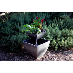 Polystone Fountain Add a Touch of Beauty and a Splash of Life To Any Room Polystone Fountain Water Feature, Planter, and Eye-Catching Decor