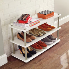 12 Pair Shoe Rack 3 Shelf Easily Organize Shoes, Accessories, Hats, Purses Getting Organized Quick and Easy