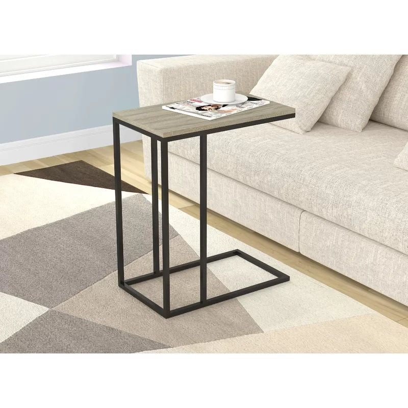 Chesser End Table Crafted of solid and manufactured wood in a stylish woodgrain finish for a reclaimed look, the tabletop strikes