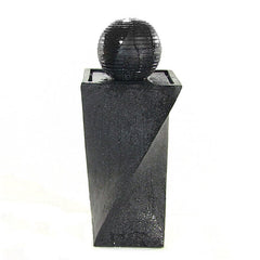 Solar Ball Fountain Your Garden, Patio, Porch Or Deck. The Water Gracefully Flows From The Top Of The Ball Down