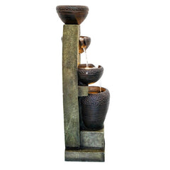 Resin Fountain with Light  To Any Indoor And Outdoor Decor Bring Elements Of Peace, Serenity, And Class To Your Garden, Patio, Porch