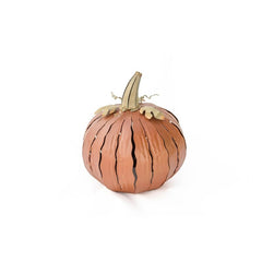 Pumpkin Luminary Decorative Lantern Beautiful Orange Glow When Lit At Night With A Candle Or Light For Indoors Or Outdoors