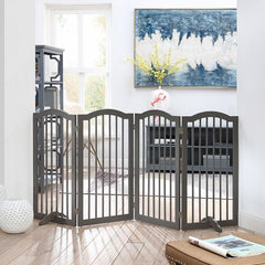 Free Standing Pet Gate Freestanding Pet Gate. Four Panels That You Can Fold And Angle To Suit Your Space. Two Support Legs
