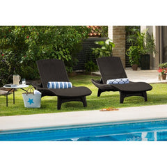 Set of 2 Reclining Single Chaise Kick Back By The Pool Or Snuggle Up For Stargazing Atop Perfect For Any Porch or Patio's Aesthetic