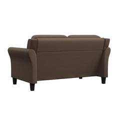 Flared Arm Loveseat Two-Seat Option Fit Your Space and Style Foam Cushions and Curved Arms Relax in Pure Comfort