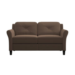 Flared Arm Loveseat Two-Seat Option Fit Your Space and Style Foam Cushions and Curved Arms Relax in Pure Comfort