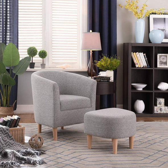 Armchair and Ottoman Modern Chair For The Living Room Will Add Life To Any Living Space Great For Reading, Working On Your Laptop