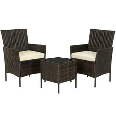 Milladore Wicker/Rattan 2 - Person Seating Group with Cushions