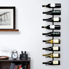 Align Wall Mounted Wine Bottle Rack in Black