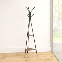 Valdosta Coat Rack organized and on-hand in your entryway or mudroom with this streamlined coat rack