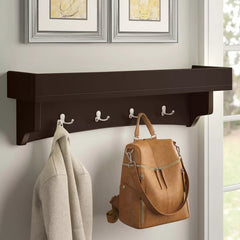 Shaker Cottage 8 - Hook Wall Mounted Coat Rack with Storage