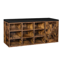 9 Pair Stackable Shoe Storage Bench  different sizes, heights, colors, and materials, it's hard to arrange them harmoniously