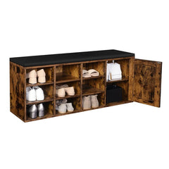 9 Pair Stackable Shoe Storage Bench  different sizes, heights, colors, and materials, it's hard to arrange them harmoniously