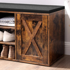 9 Pair Stackable Shoe Storage Bench  different sizes, heights, colors, and materials, it's hard to arrange them harmoniously
