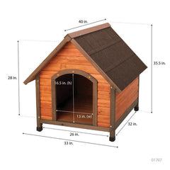 Wooden out door Premium A-Frame Dog House