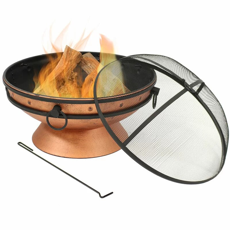 Hurst Steel Wood Burning Fire Pit Fire Pit is the perfect addition to your backyard, patio, cabin, campground or vacation home