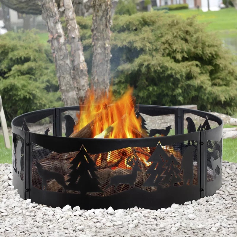 Transit Steel Wood Burning Fire Ring fire ring is a great accessory for any backyard bonfire