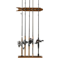 Modular Wall Rack Oak Finish Perfect Rod Alignment Rugged and Holds Rod Butts Securely in Place Wall Rack Assortment