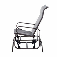 Outdoor Calvert Rocking Metal Chair Glide into Comfort the Patio Glider Chair Weather-Resistant Glider Arms Can Swing Forward and Backward