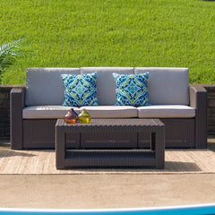 Outdoor Patio Sofa with Cushions Amazing Outdoor Space with this Comfortable and Stylish Chocolate Brown Patio Sofa