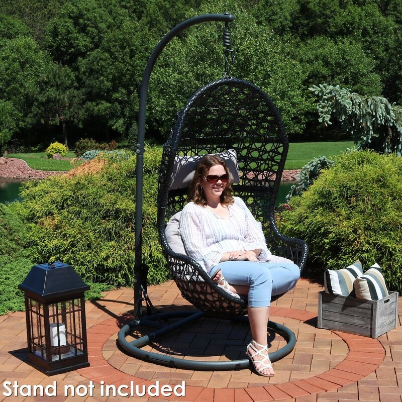 Porch Swing  Hanging Egg Chair Hammock. Great for Patios or Porches, Indoor Seat for The Bedroom or Living room