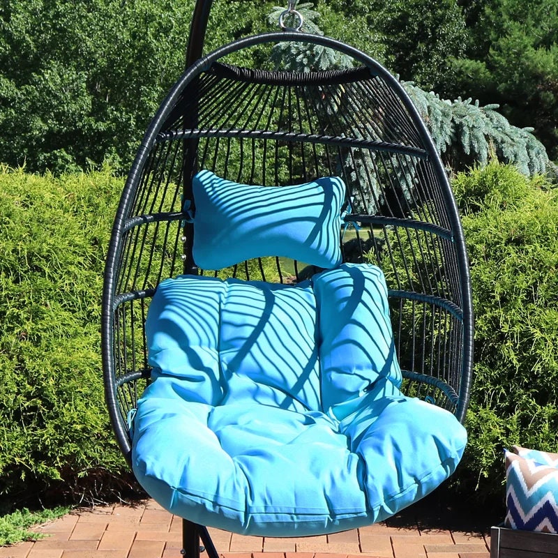 Porch Swing  Swing Chair with Cushions is the Perfect Place to Lounge and Relax After a Hard Day. It is Great for Reading a Book or Sitting